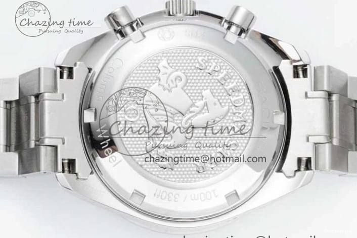 0414 Speedmaster Racing Master SS HKF Best Edition Black Dial on SS Bracelet A Versatile 7810